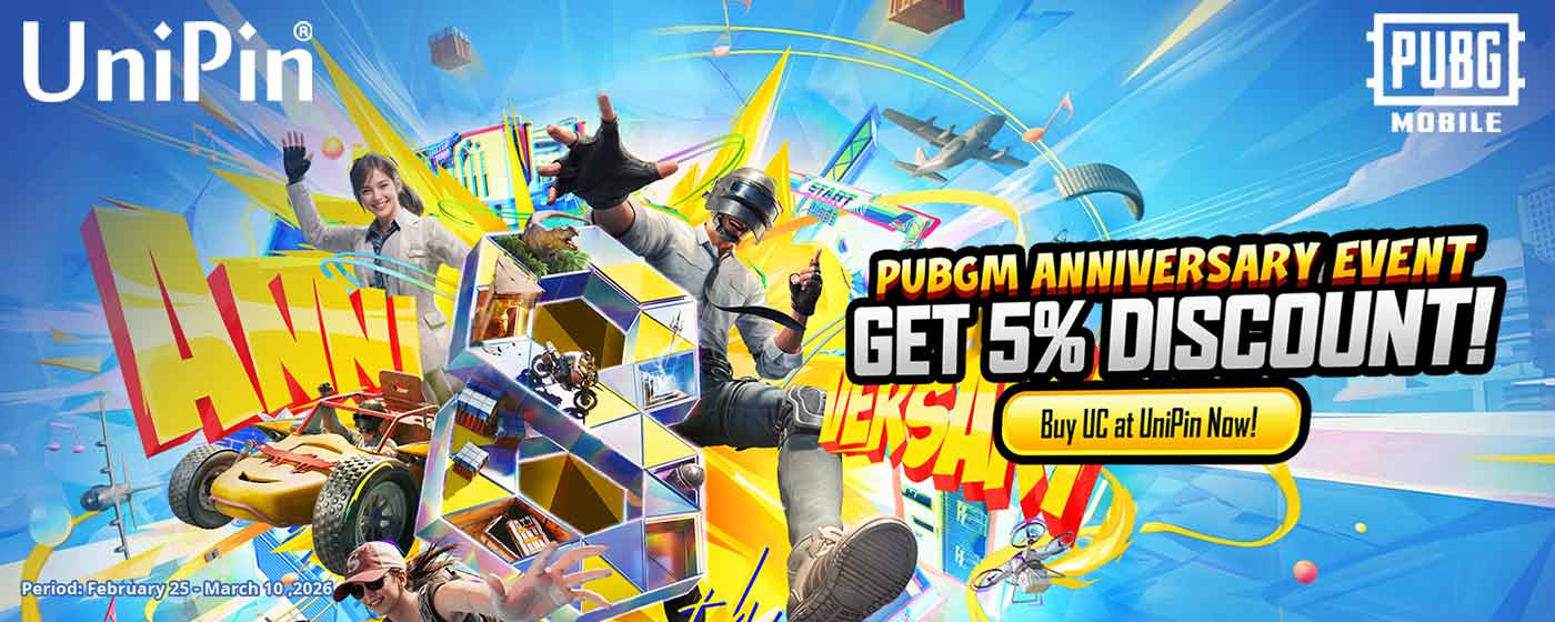 Enjoy 5% Discount on PUBG MOBILE UC Top-Ups – Anniversary Event (US)